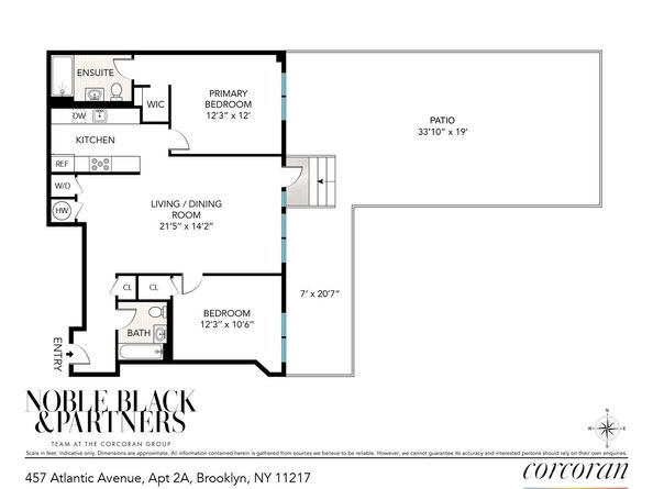 457 Atlantic Avenue 2A, Brooklyn NY 11217