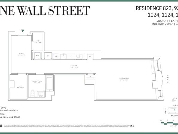 1 Wall Street 823, New York NY 10005