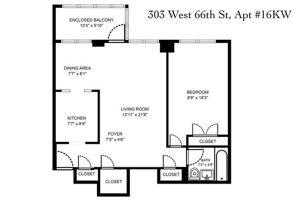 303 West 66th Street 16KW, New York NY 10069