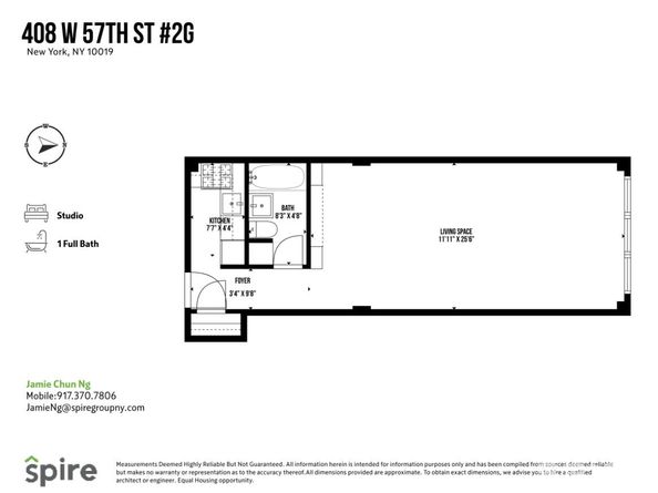 408 West 57th Street 2G, New York NY 10019