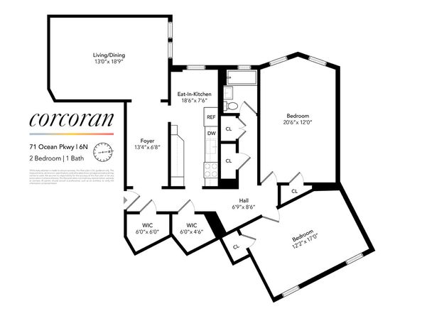 71 Ocean Parkway 6N, Brooklyn NY 11218