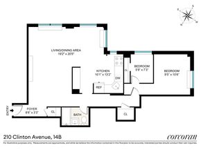 210 Clinton Avenue 14B, Brooklyn NY 11205
