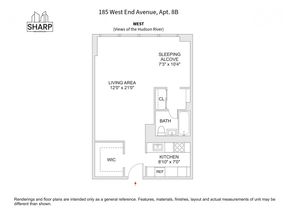185 West End Avenue 8B, New York NY 10023