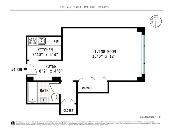 185 Hall Street 1009, Brooklyn NY 11205