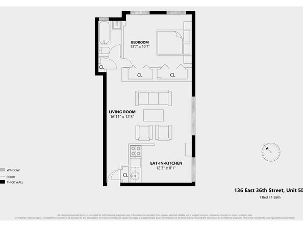 136 East 36th Street 5D, New York NY 10016