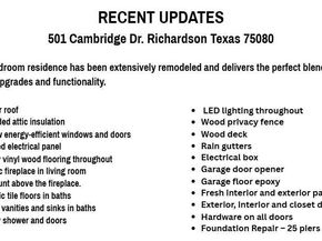 501  Cambridge Drive , Richardson Texas 75080