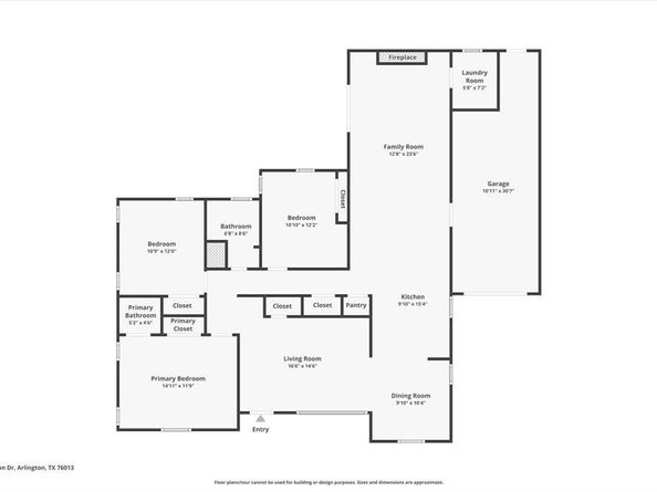 1316  Killian Drive , Arlington Texas 76013