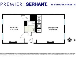 36 Bethune Street 2, New York NY 10014