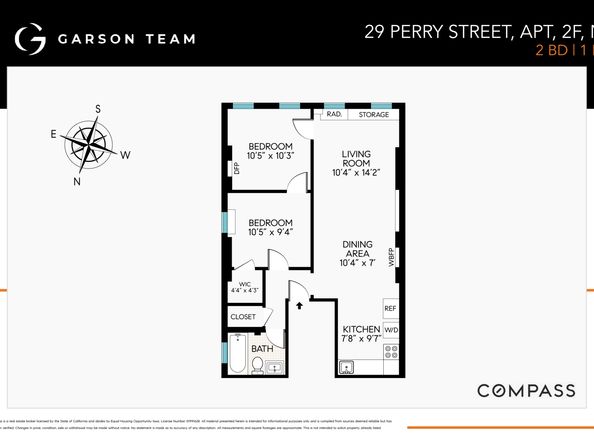 29 Perry Street 2F, New York NY 10014