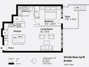 160 India Street 1R, Brooklyn NY 11222
