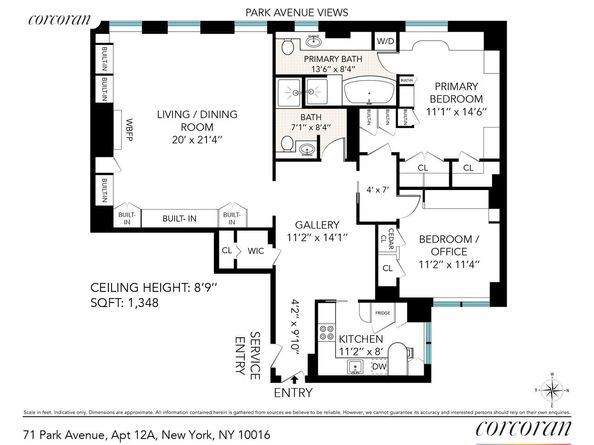 71 Park Avenue 12A, New York NY 10016