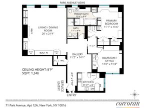 71 Park Avenue 12A, New York NY 10016