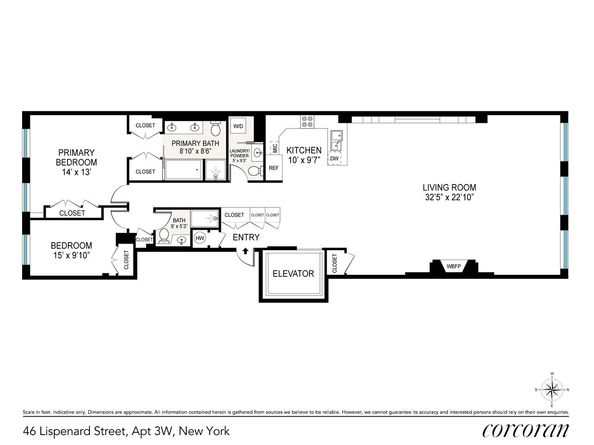 46 Lispenard Street 3B, New York NY 10013