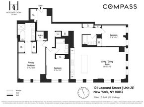 101 Leonard Street 2E, New York NY 10013