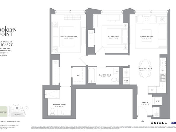 1 City Point 45C, Brooklyn NY 11201
