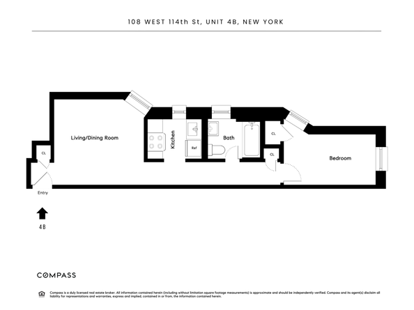 108 West 114th Street 4B, New York NY 10026