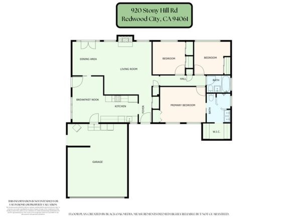 920 Stony Hill Road, Redwood City CA 94061