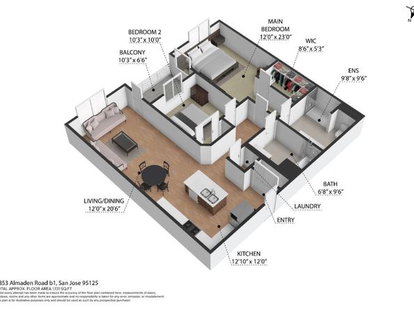 1853 Almaden Road 405, San Jose CA 95125