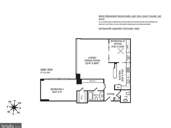 5500 Friendship Boulevard 2114N, Chevy Chase MD 20815