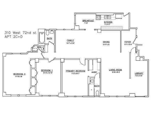 310 West 72nd Street 2CD, New York NY 10023