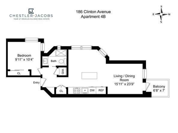 186 Clinton Avenue 4B, Brooklyn NY 11205