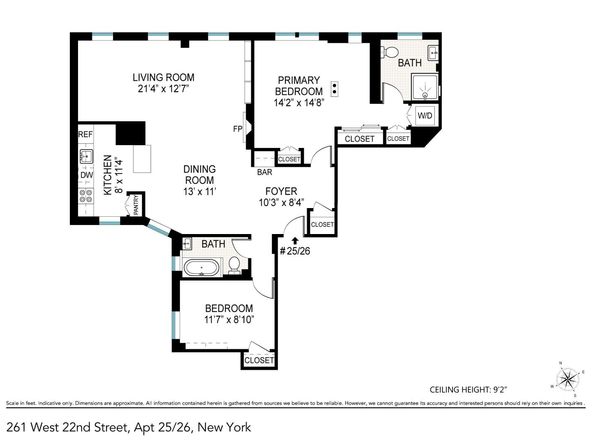 261 West 22nd Street 2526, New York NY 10011