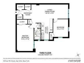 30 East 9th Street 3AA, New York NY 10003