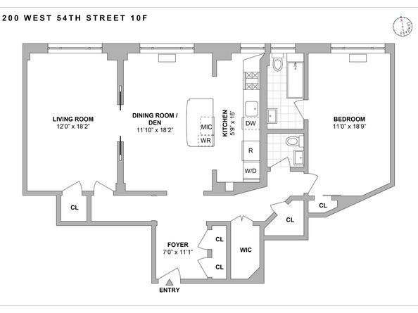 200 West 54th Street 10F, New York NY 10019