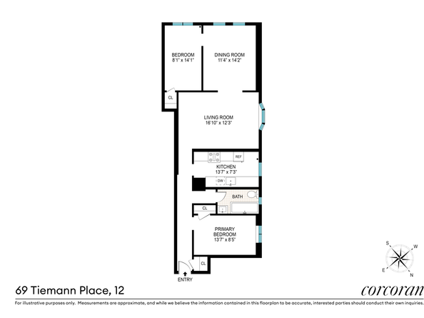 69 Tiemann Place 12, New York NY 10027