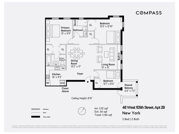 48 West 105th Street 2B, New York NY 10025