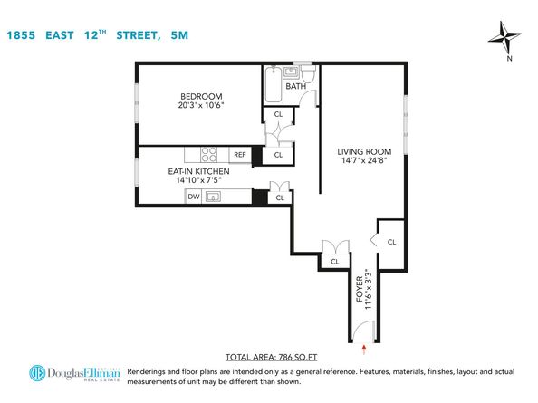 1855 East 12th Street 5M, Brooklyn NY 11229