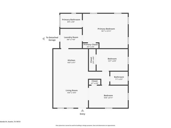 1601 N Redondo DR, Austin TX 78721