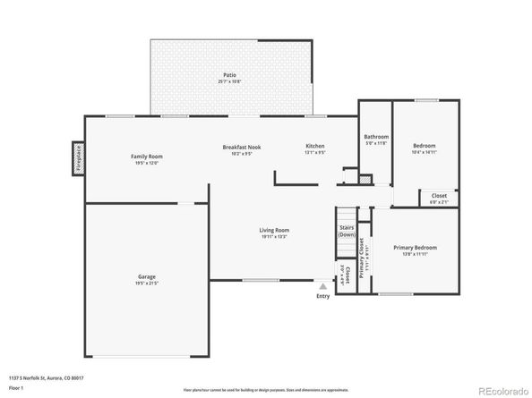 1137 S Norfolk Street, Aurora CO 80017