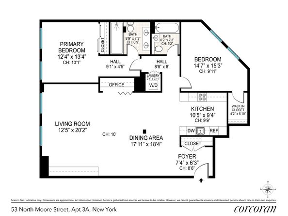 53 North Moore Street 3A, New York NY 10013