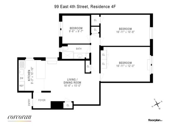 99 East 4th Street 4F, New York NY 10003