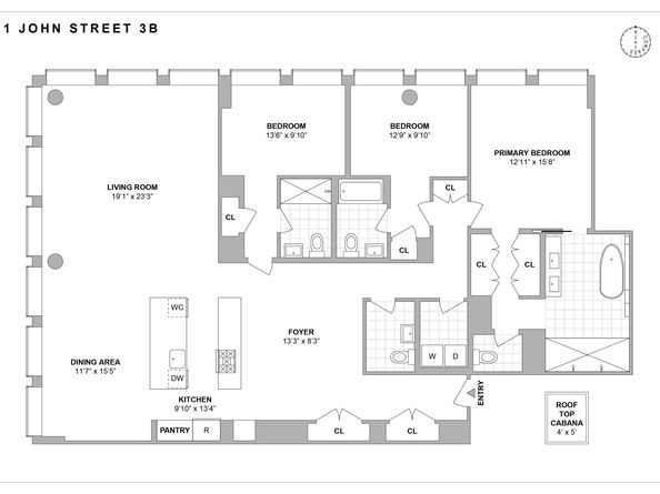 1 John Street 3B, Brooklyn NY 11201
