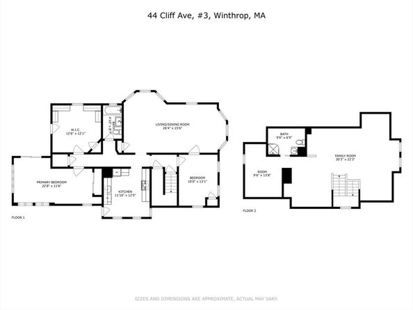 44 Cliff 3, Winthrop MA 02152