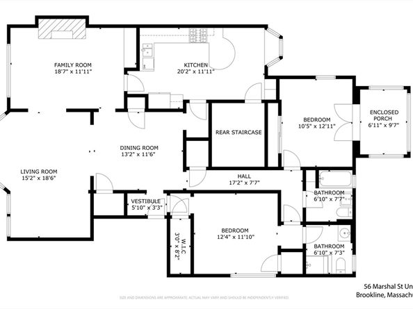 56 Marshal St. 1, Brookline MA 02446