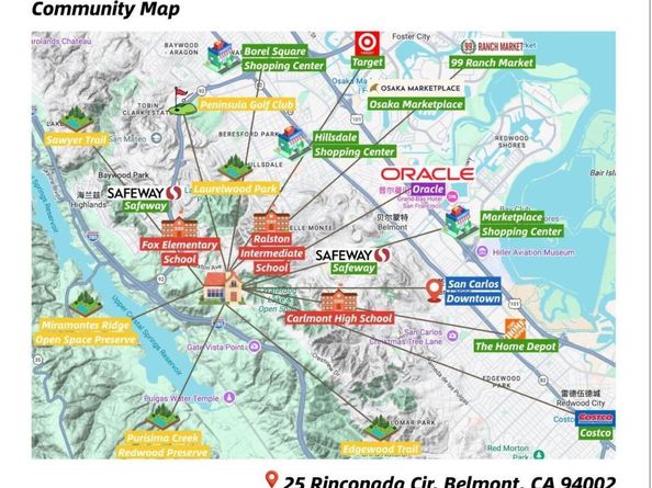 25 Rinconada Circle, Belmont CA 94002
