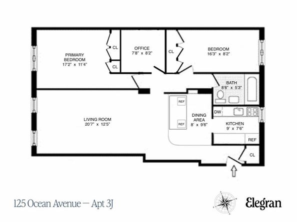 125 Ocean Avenue 3J, Brooklyn NY 11225