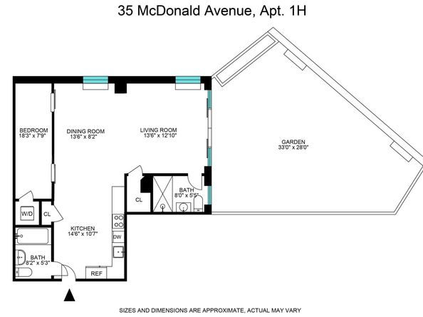 35 Mc Donald Avenue 1H, Brooklyn NY 11218