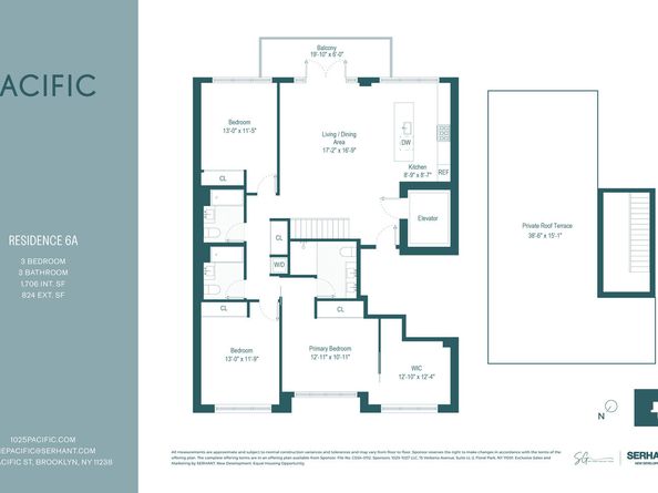 1025 Pacific Street PH6A, Brooklyn NY 11238