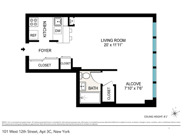 101 West 12th Street 3C, New York NY 10011
