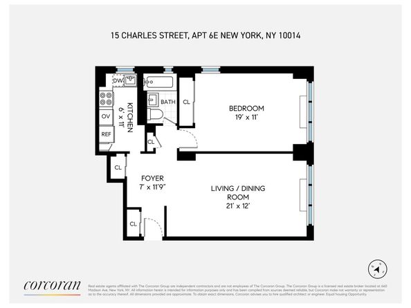 15 Charles Street 6E, New York NY 10014
