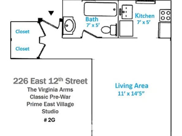226 East 12th Street 2G, New York NY 10003