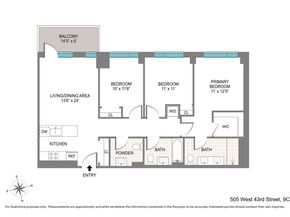 505 West 43rd Street 9C, New York NY 10036