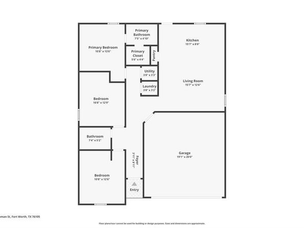 4813  Chapman Street , Fort Worth Texas 76105