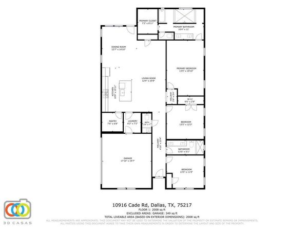 10916  Cade Road , Dallas Texas 75217