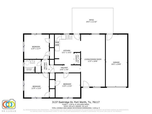 3137  EASTRIDGE Drive , Haltom City Texas 76117