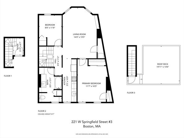 221 West Springfield St 3, Boston MA 02118